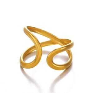 New! Anthropologie 8 Other Reasons Gold Ring NWOT